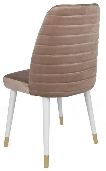 Súprava jedálenských stoličiek Hugo Beige and White, 2 ks