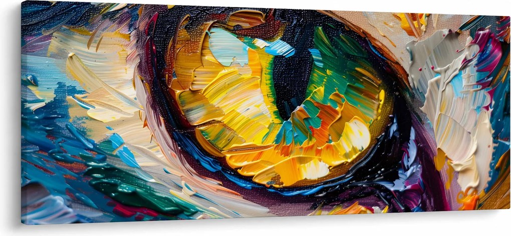 Obraz - Maľba mačacieho oka (120x50 cm)