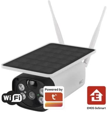 Emos H4056 GoSmart Vonkajšia solárna batériová kamera EYE, biela, IP55, Wi-Fi