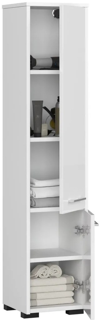 Kúpeľňová skrinka Fin I 30 cm biela lesk