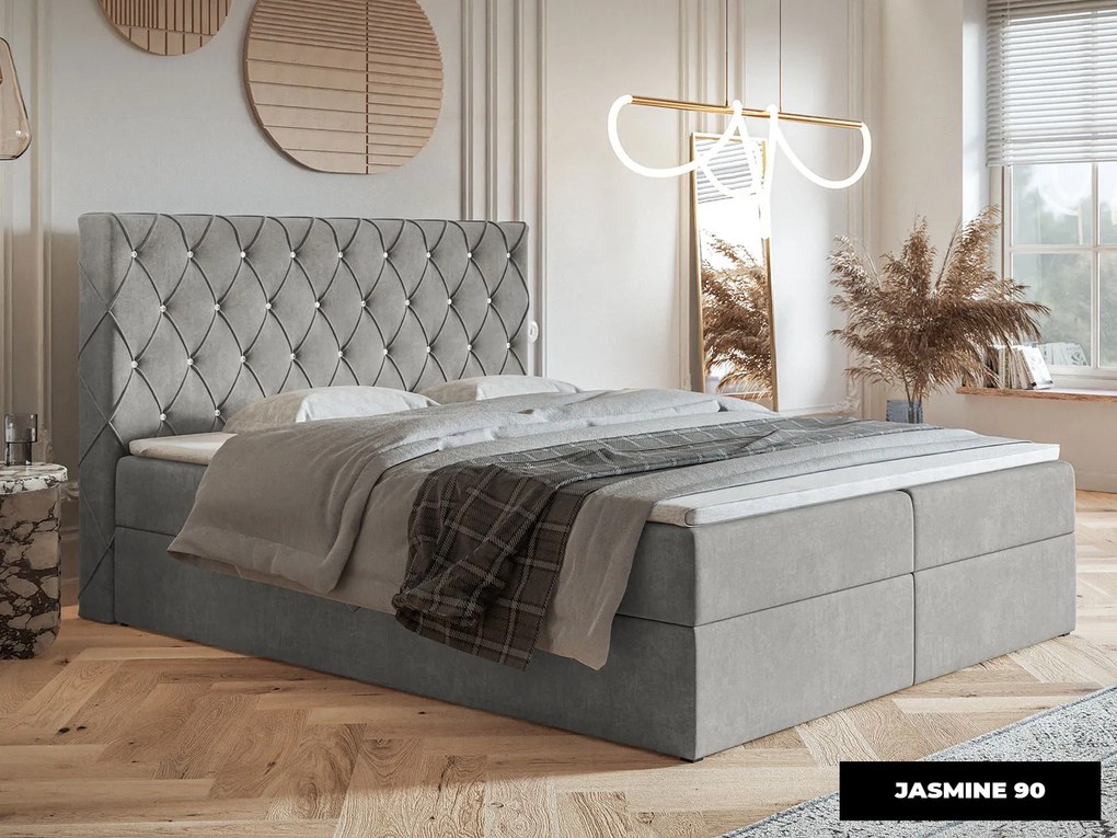 PROXIMA.store - Kontinentálna boxspring posteľ MILLA ROZMER: 120 x 200 cm, TYP MATRACA: BONELLOVÉ PRUŽINY, VRCHNÝ MATRAC (TOPPER): BEZ TOPPERU