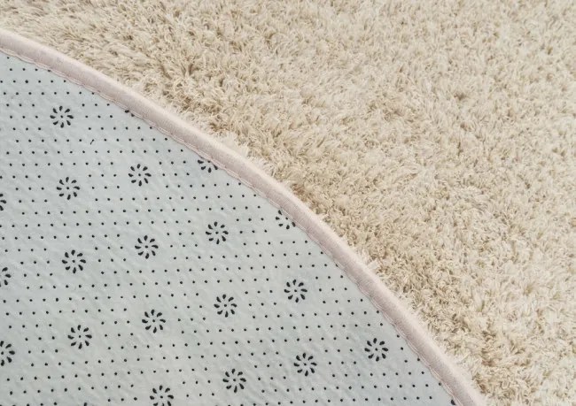 Protišmykový koberec ALPACA béžový kruh