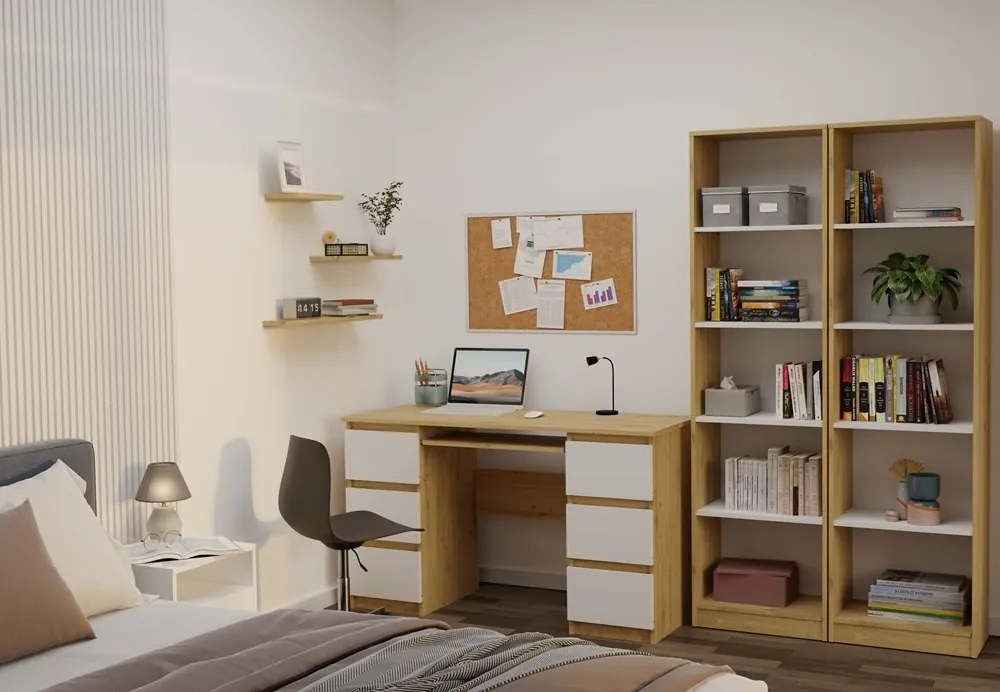 Regál Onyx R50 50 cm dub Artisan/biely