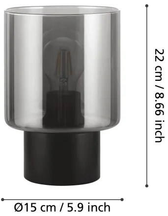 Eglo 33984 - Stolná lampa GOROSIBA 1xE27/60W/230V