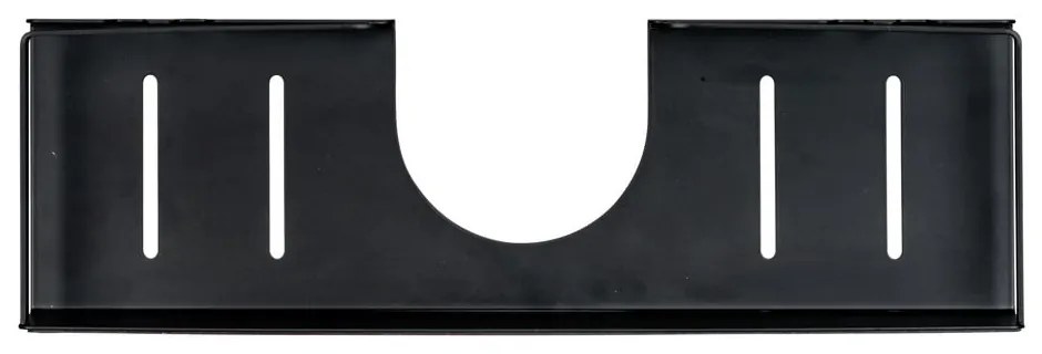 Čierna samodržiaca kúpeľňová polička z nerezovej ocele Altarella - Wenko