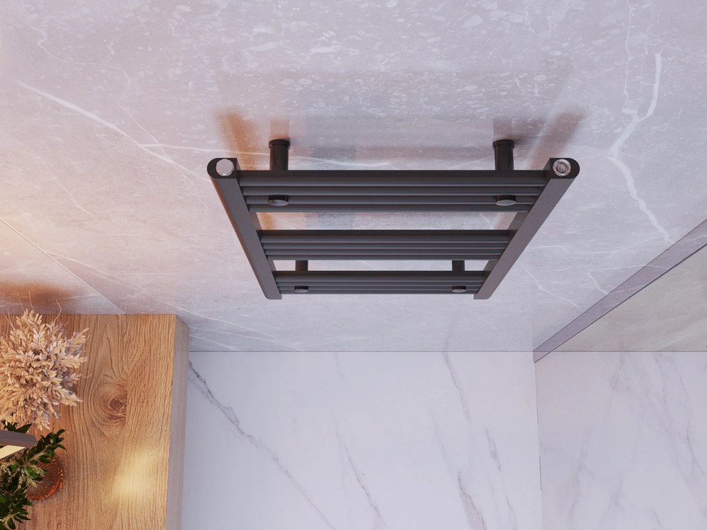 Gamma Erga Basic, vykurovacie teleso 800x500 mm, 322 W, čierna, ERG-LAV-BASIC-8050-BK