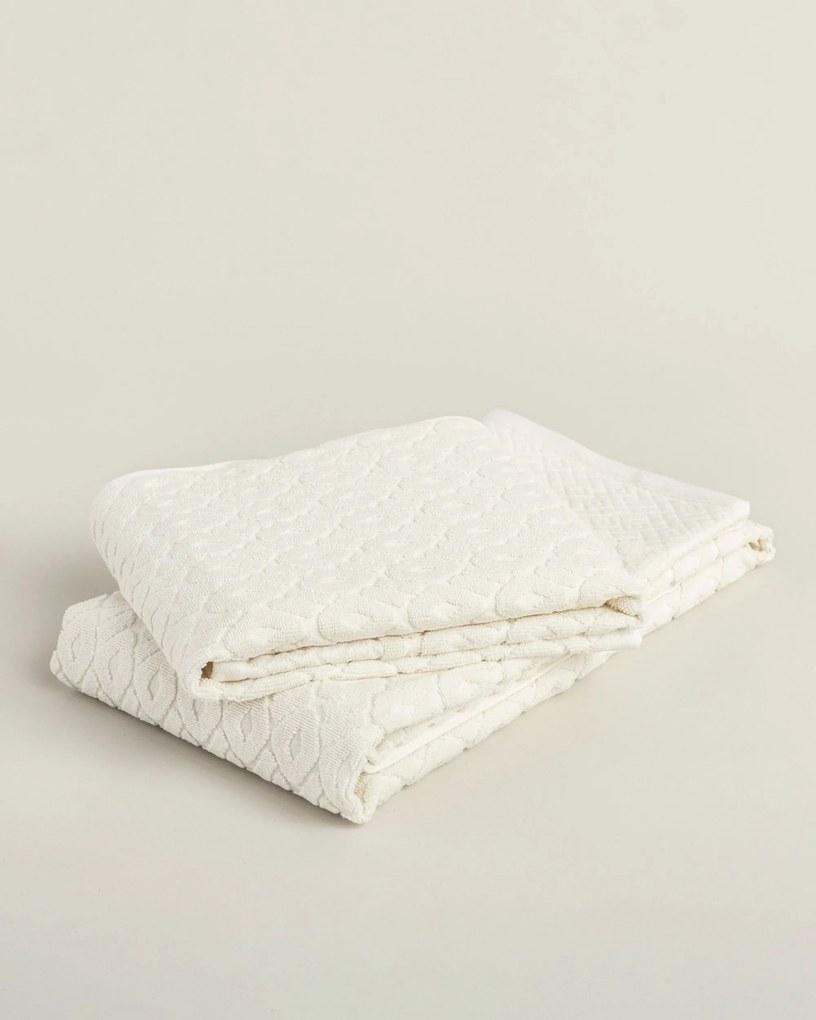 Uterák Lattice 70x140 cm cream pearl