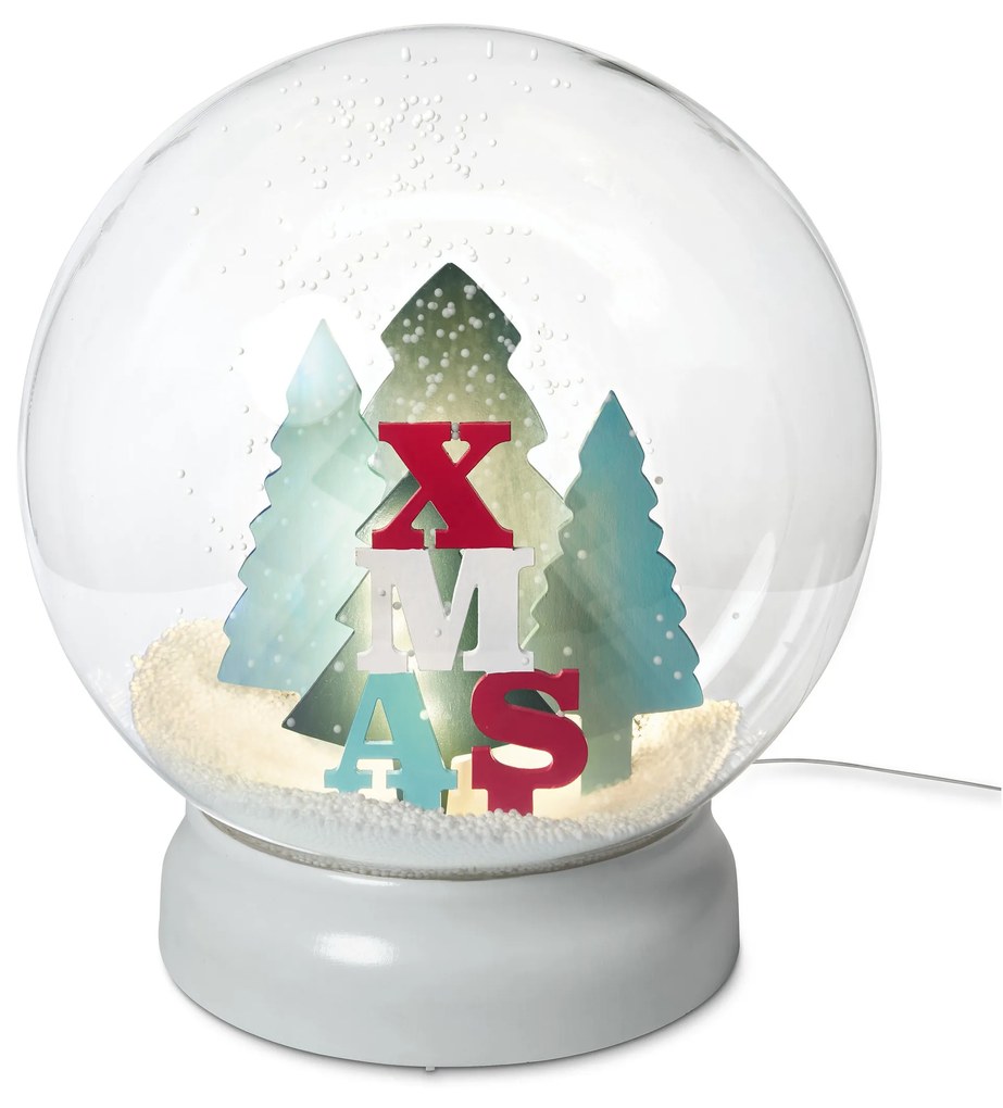 Vonkajšia snehová guľa s LED