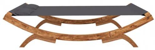 vidaXL Hojdacia sieť 165x188,5x46 cm masívny smrek antracitová-