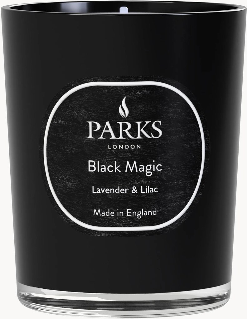 Ručne vyrobená vonná sviečka Black Magic (Lavender, Lilac & Honeysuckle)
