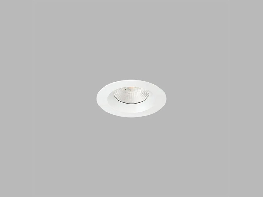 LED2 Vonkajšie zápustné bodové LED osvetlenie MAX, 8W, teplá biela, okrúhle, biele, IP65