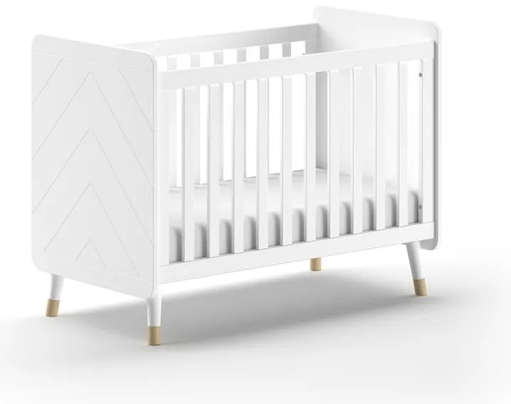 Biela postieľka z borovicového dreva 60x120 cm BILLY – Vipack