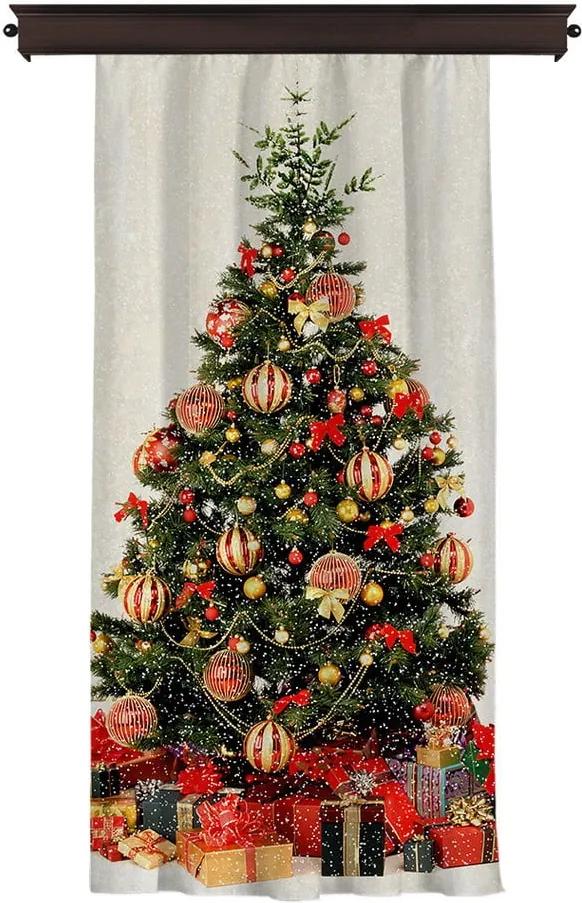 Vianočný záves Christmas Tree, 140 x 260 cm