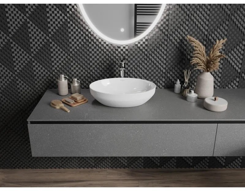 Mexen Cornelia, umývadlo na dosku 50x36 cm, biela lesklá, 21885000