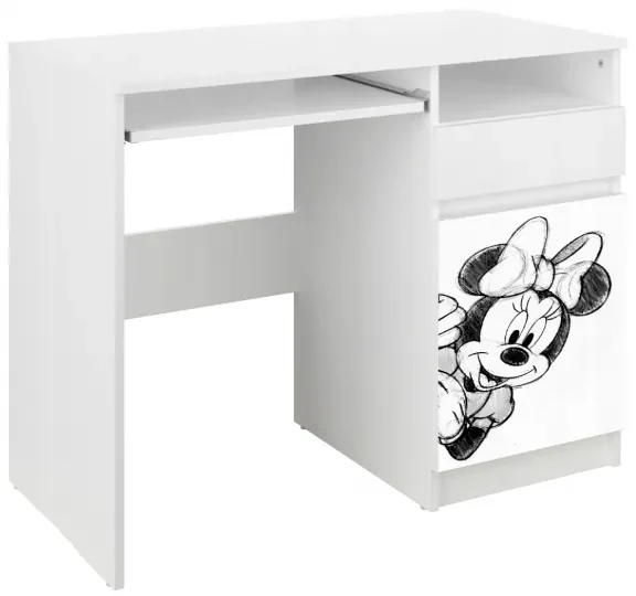 BabyBoo Psací stůl Minnie Black 76 x 96 x 50 cm