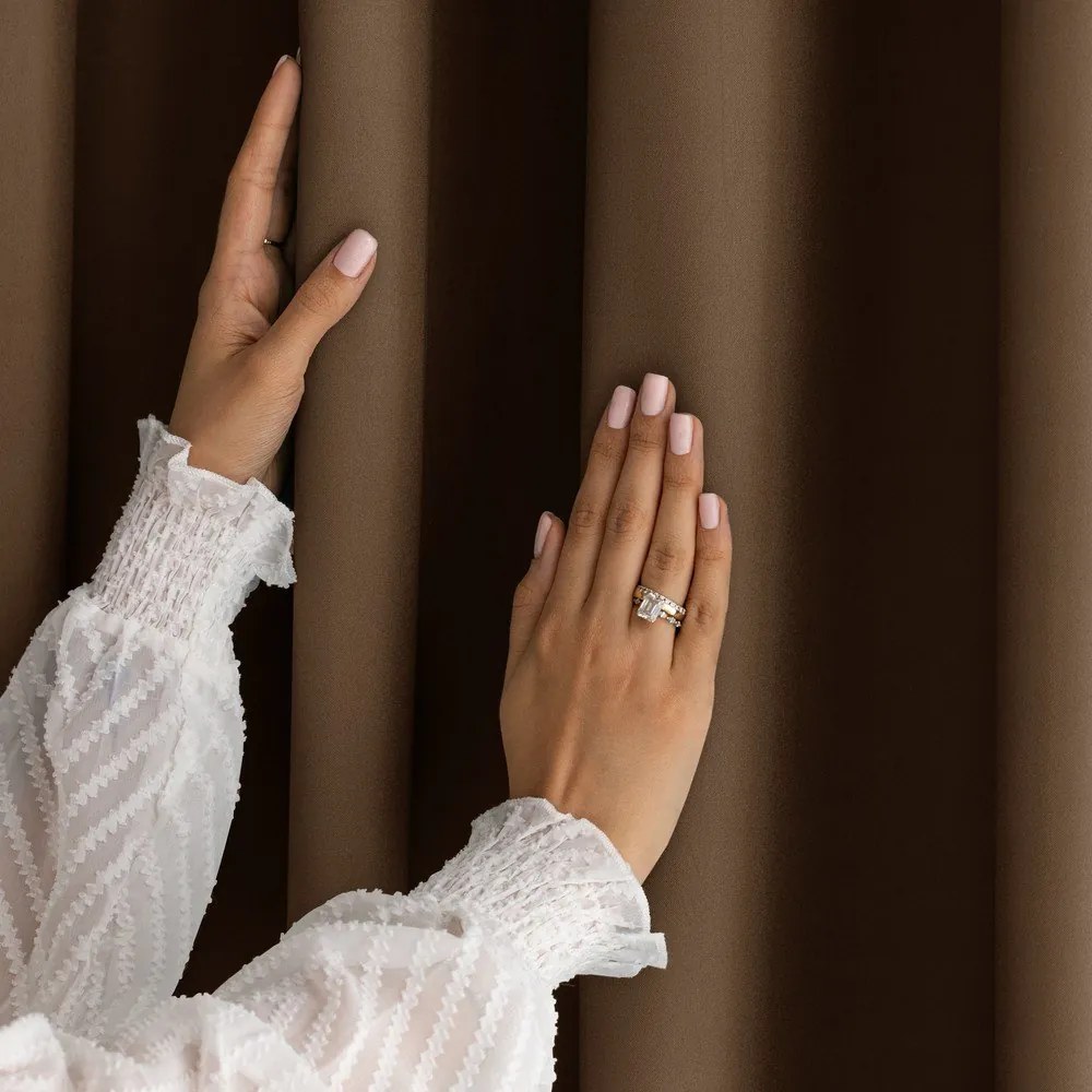 Hnedý dimout záves 140x250 cm Carli Tie – Restilo