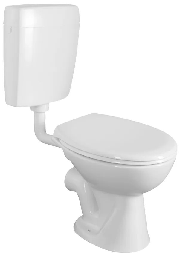 CREAVIT CREAVIT, WC kombi misa s nádržkou vrátane splachovacej súpravy, zadný odpad, biela, TP3306
