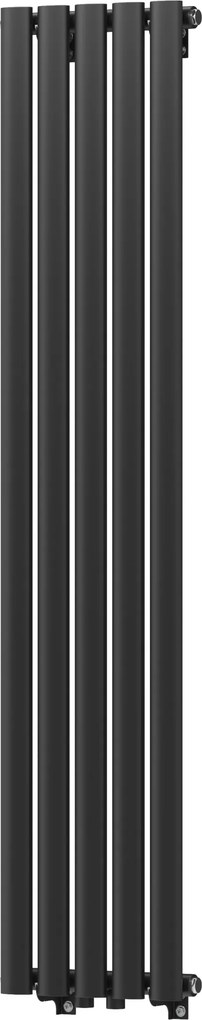 Gamma Verto, vykurovacie teleso 296x1400 mm, 505 W, čierna matná, GMA-VER-140296-BK