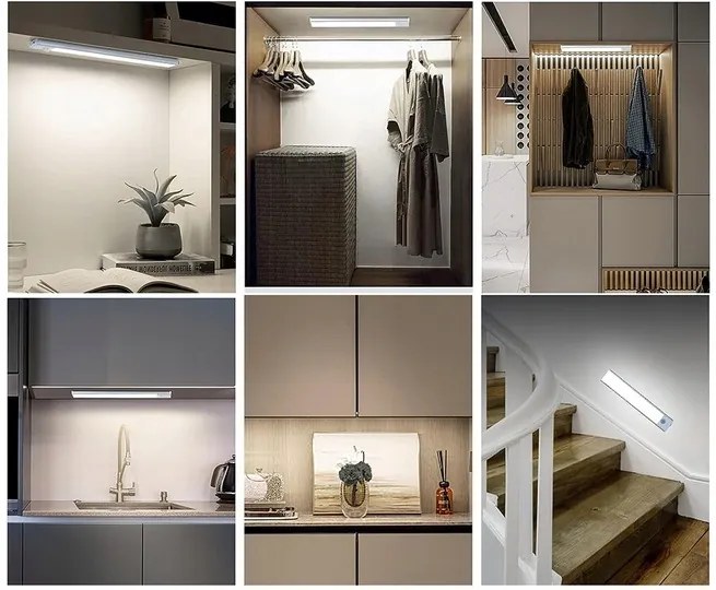 Verk 08366 Multifunkčné LED osvetlenie s pohybovým a súmrakovým senzorom 32 cm biela