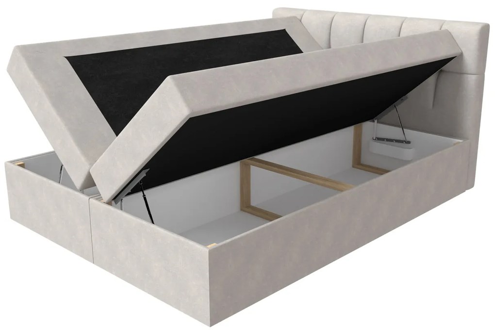 Moderná box spring posteľ Rapid 200x200, tyrkysová