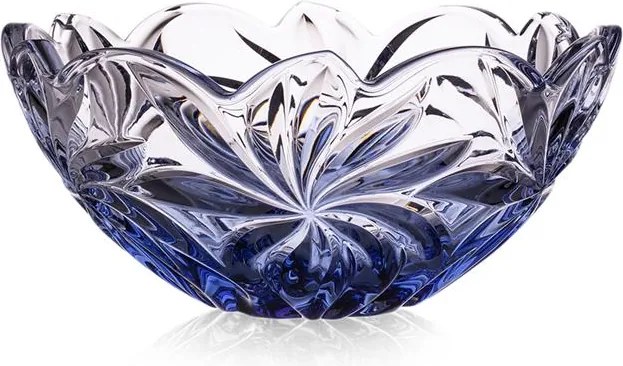 KRIŠTÁĽOVÁ MISKA BOHEMIA FLORA BLUE GRADIENT 280MM