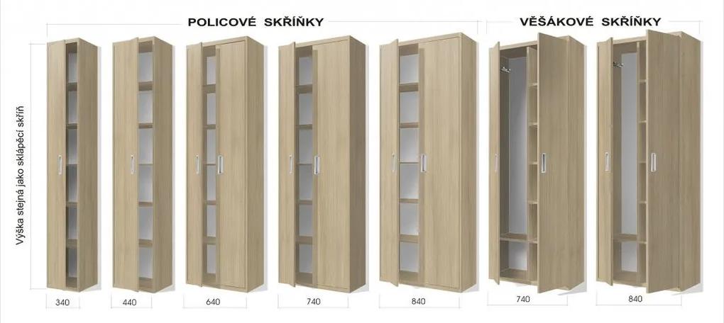 Nabytekmorava Sklápacia posteľ VS1056 MAX, 200x140cm farba lamina: buk/biele dvere, Varianta dverí: matné