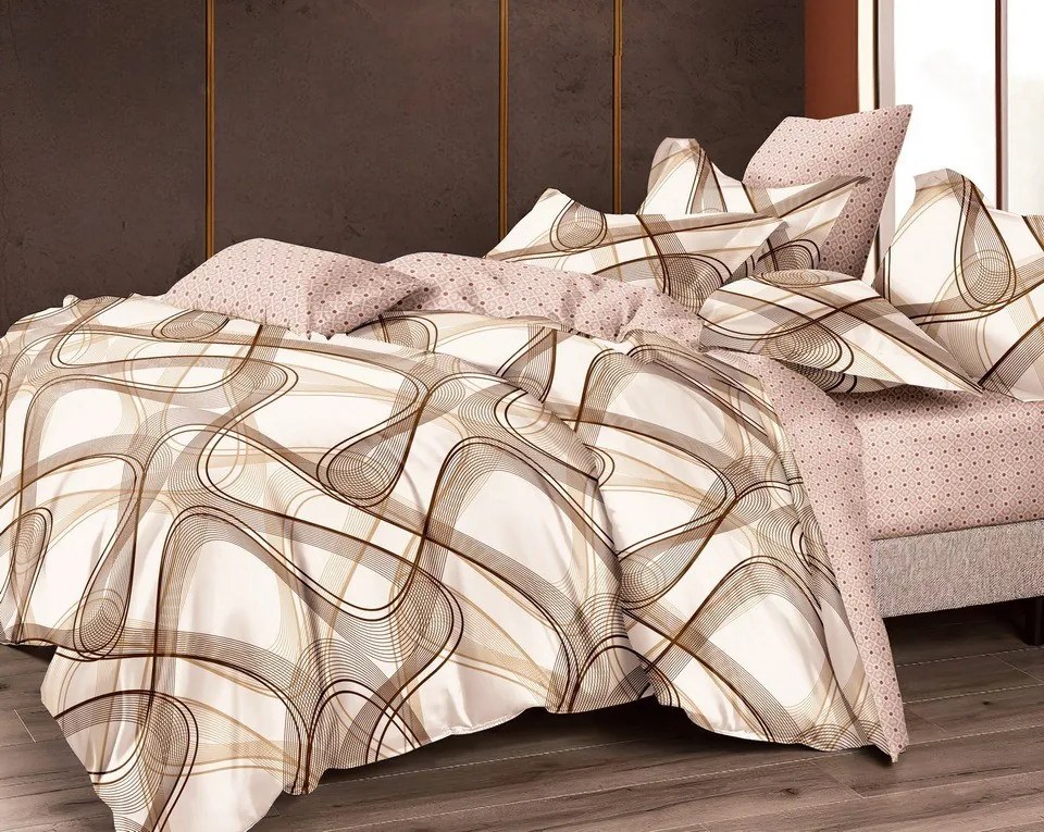 Flanelové obliečky z mikrovlákna INFINITY TWIST béžové Rozmer obliečky: 70 x 80 cm | 140 x 200 cm