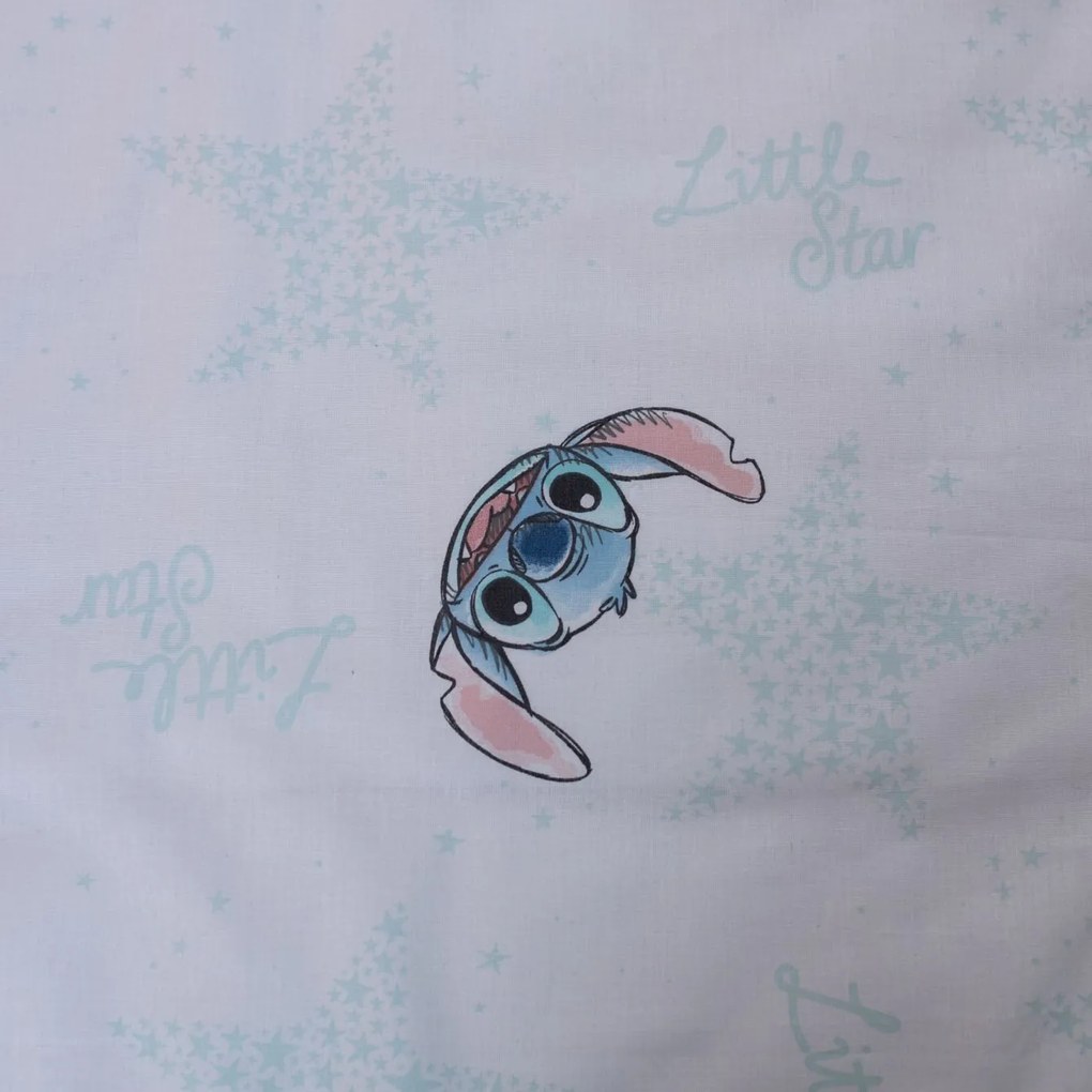 Jerry Fabrics Obliečky do postieľky  100x135 + 40x60 cm - Lilo and Stitch "White Star"
