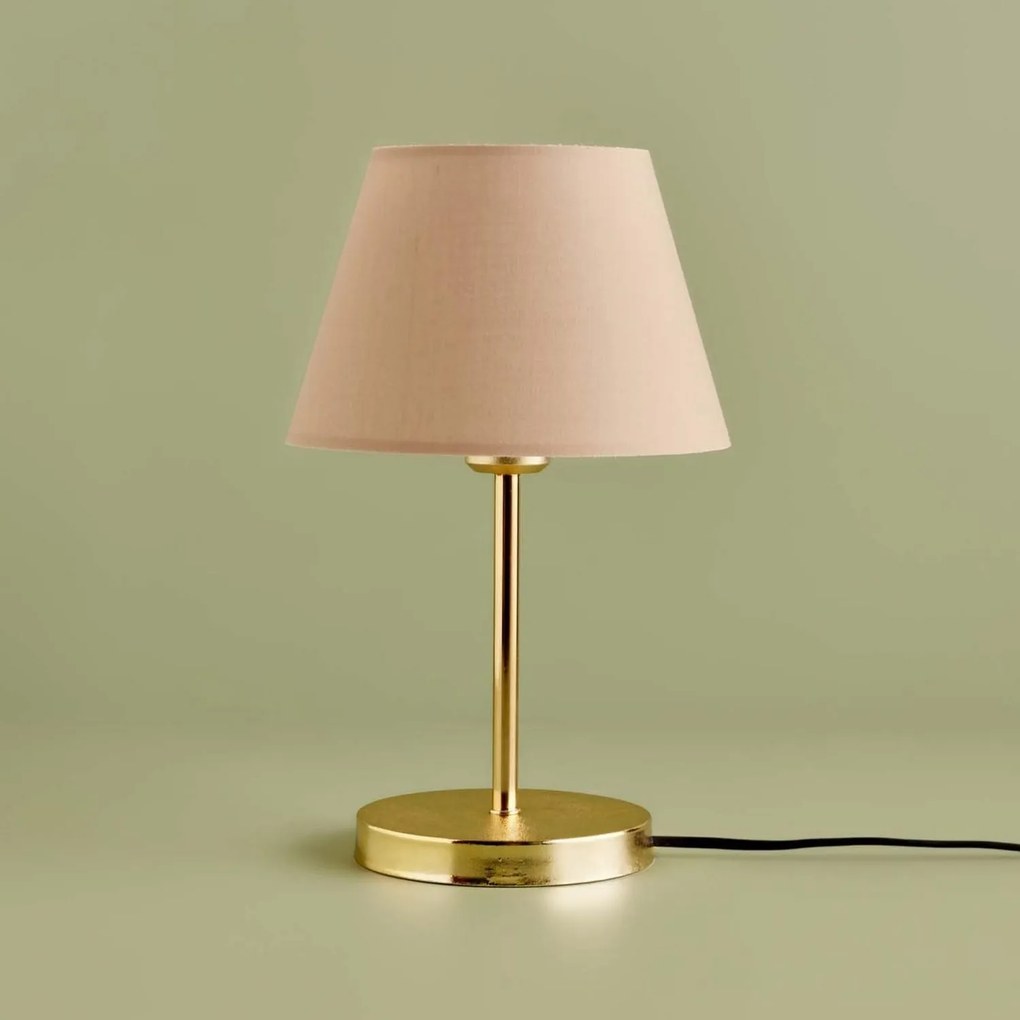 Stolní lampa Shade II béžová/zlatá