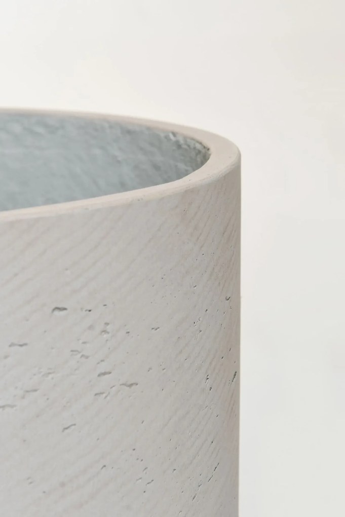 Kvetináč CHICO, sklolaminát, výška 31 cm, béžová