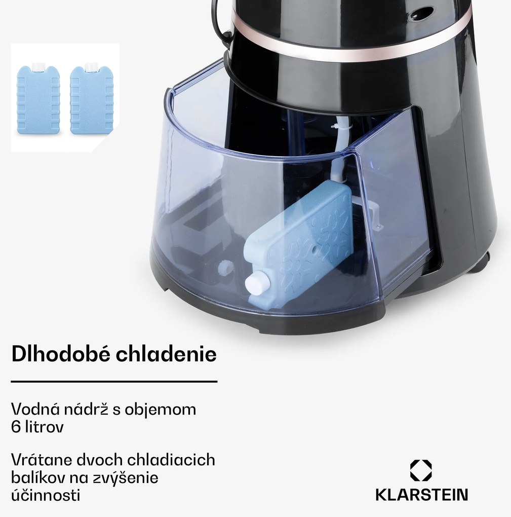 Klarstein Skyscraper Ice Smart, 4-v-1 ochladzovač vzduchu, ventilátor, 210m³/h, WiFi, diaľkové ovládanie