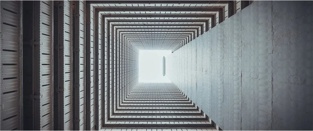 Obraz - Pohľad zvnútra budovy (120x50 cm)