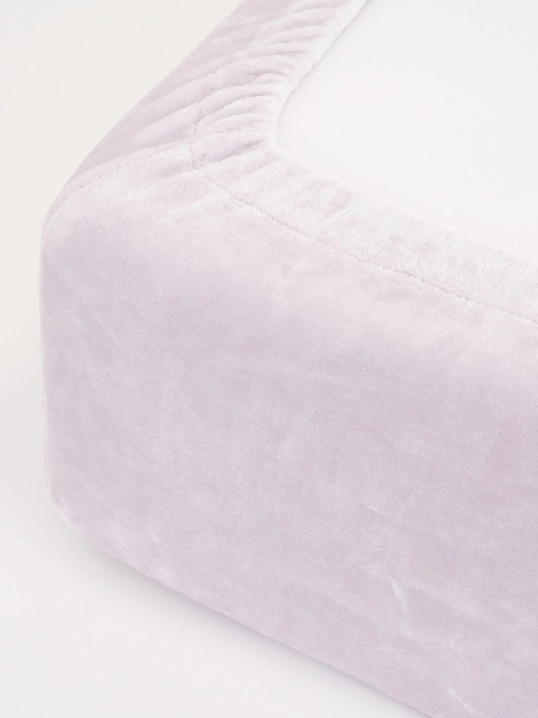 Plachta mikroplyš Deluxe do postieľky 60 x 120 cm - lila