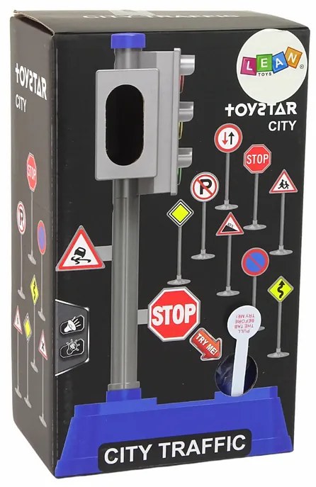 Lean Toys Sada dopravných značiek - 23 cm