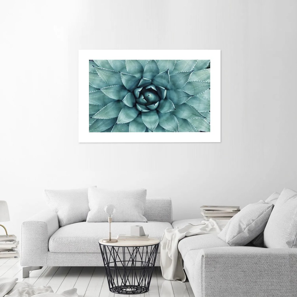 Gario Plagát Modré listy agáve Farba rámu: Bez rámu, Rozmery: 60 x 40 cm