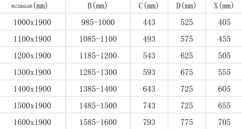 Mexen OMEGA posuvné sprchové dvere do otvoru 140 cm, čierna-transparentná, 825-140-000-70-00