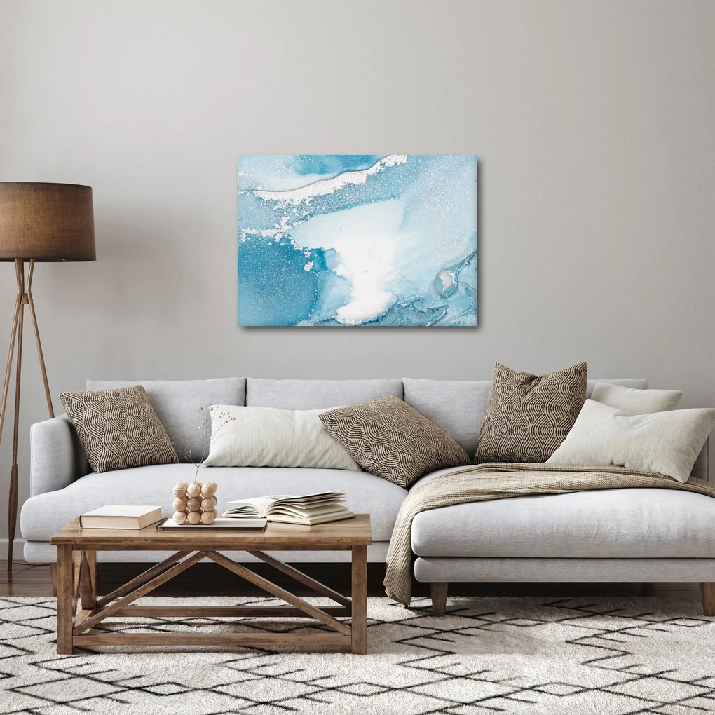 Obraz - Modrý dekor (70x50 cm)