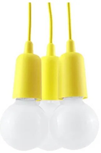 Luster na lanku DIEGO 3xE27/60W/230V žltá