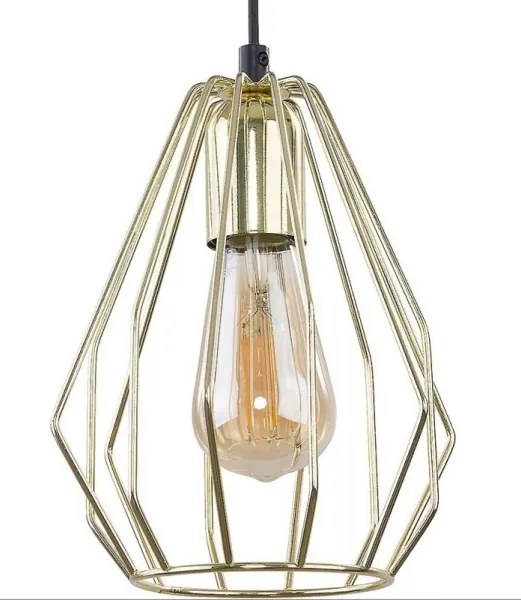 Luster na lanku BRYLANT 1xE27/60W/230V zlatá