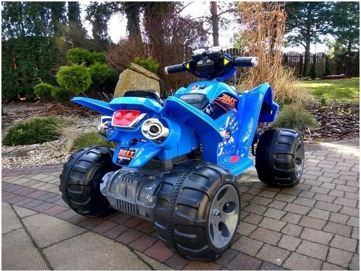LEAN CARS Štvorkolka na batérie Big Wheels Blue