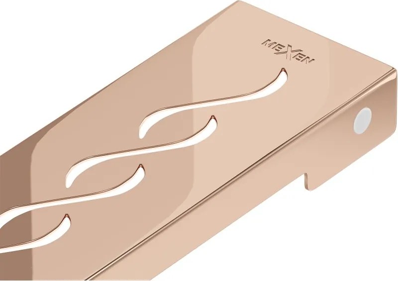 Mexen Flat M18 kryt na žľabový odtok 50 cm, ružové zlato - 1623050