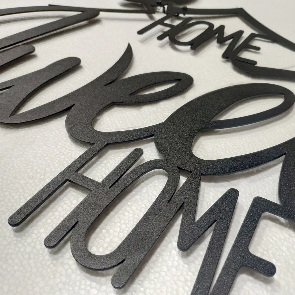 Nástenná dekorácia Welcome čierna