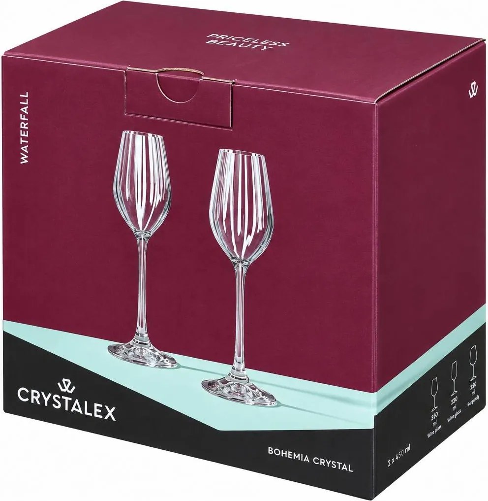 Crystalex poháre na likér Waterfall 60 ml 6 ks