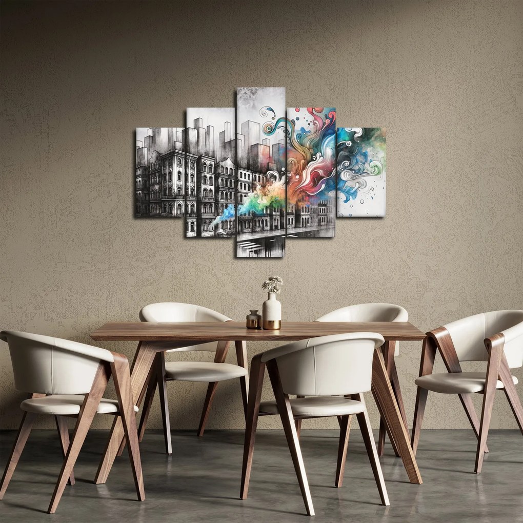 Obraz - Priemyselný život (150x105 cm)
