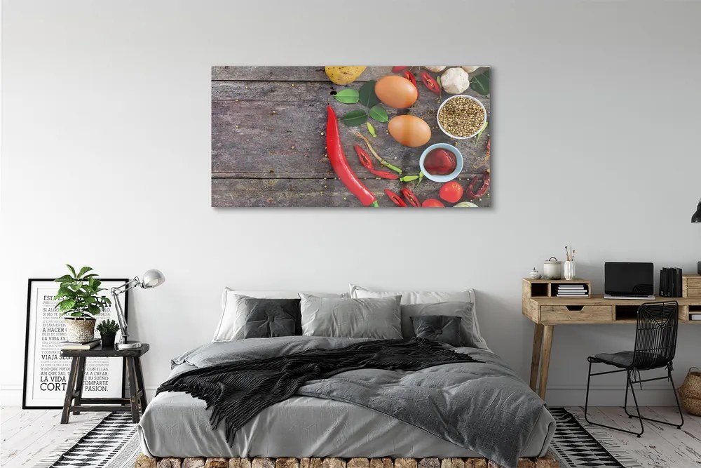 Obraz plexi Pepper opustí vajcia 140x70 cm