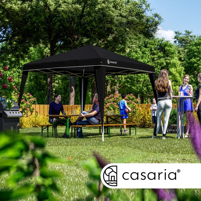 InternetovaZahrada Záhradný altánok Capri 3x3 m - čierna