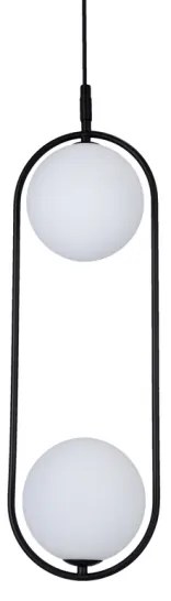 Luster na lanku CORDEL 2xG9/28W/230V čierna