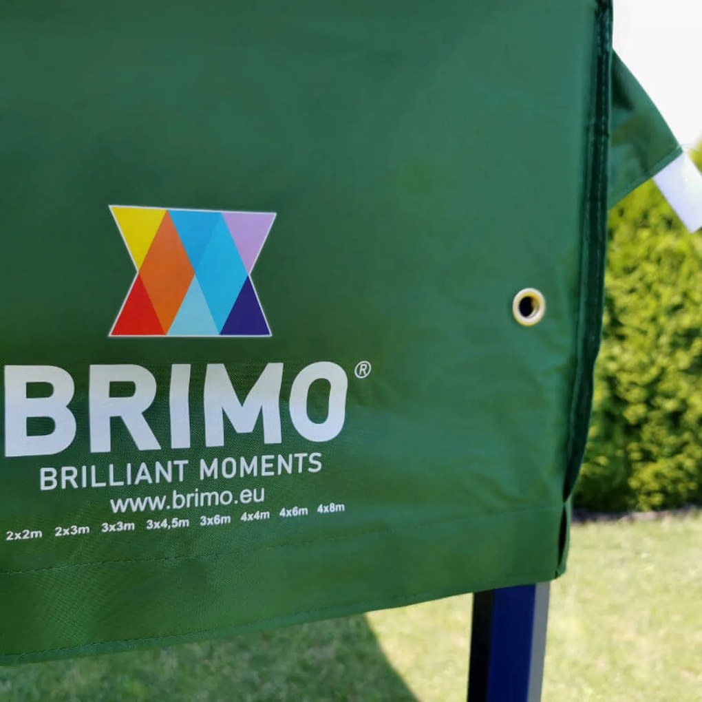 BRIMO Altánok 3x3m - s 3 stenami - Čierna 22