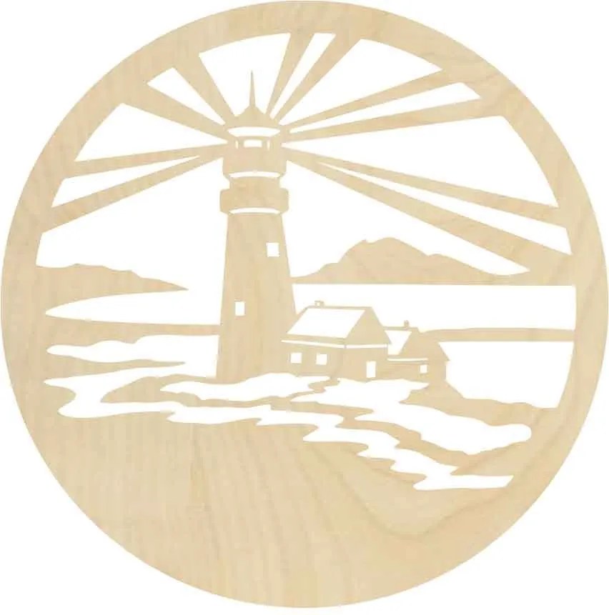 SENTOP | Sentop - Maják moderný obraz na stenu - drevená dekorácia I SENTOP PR0396 plywood