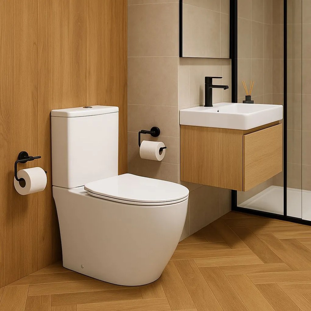 Invena Livion, WC kombi misa s nádržkou vrátane splachovacej súpravy, Tornádo technológia splachovania, sedátko s pomalým zatváraním, INV-CE-82-K01-J